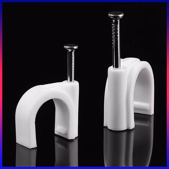 4mm Square Nail Clip Flat Cable Clips