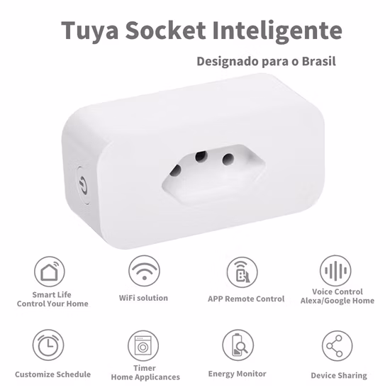 Italy WiFi Smart Home Plug Enclosure Power Alexa Electrical Wall Socket