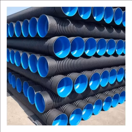 Sn4 DN500mm HDPE Double Wall Corrugated Pipe for Rain Drainage