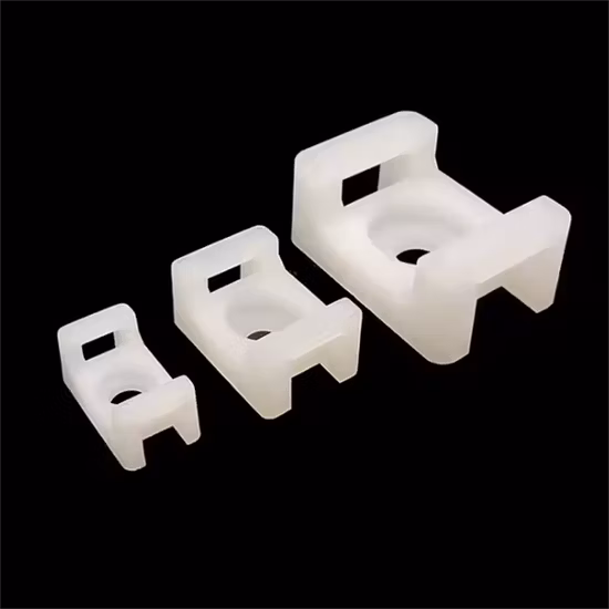 Plastic Saddle Cable Tie Mount